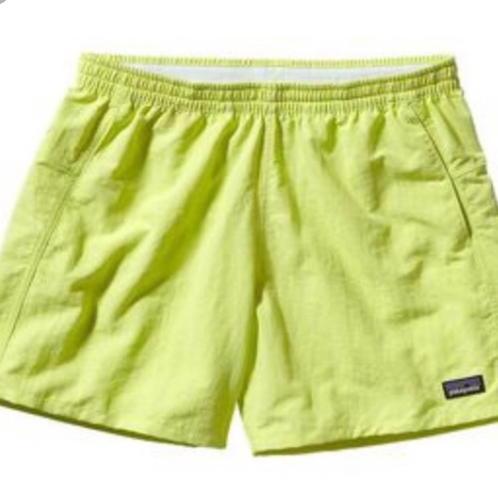 Patagonia Women’s Baggies Shorts, Neon Yellow, S
